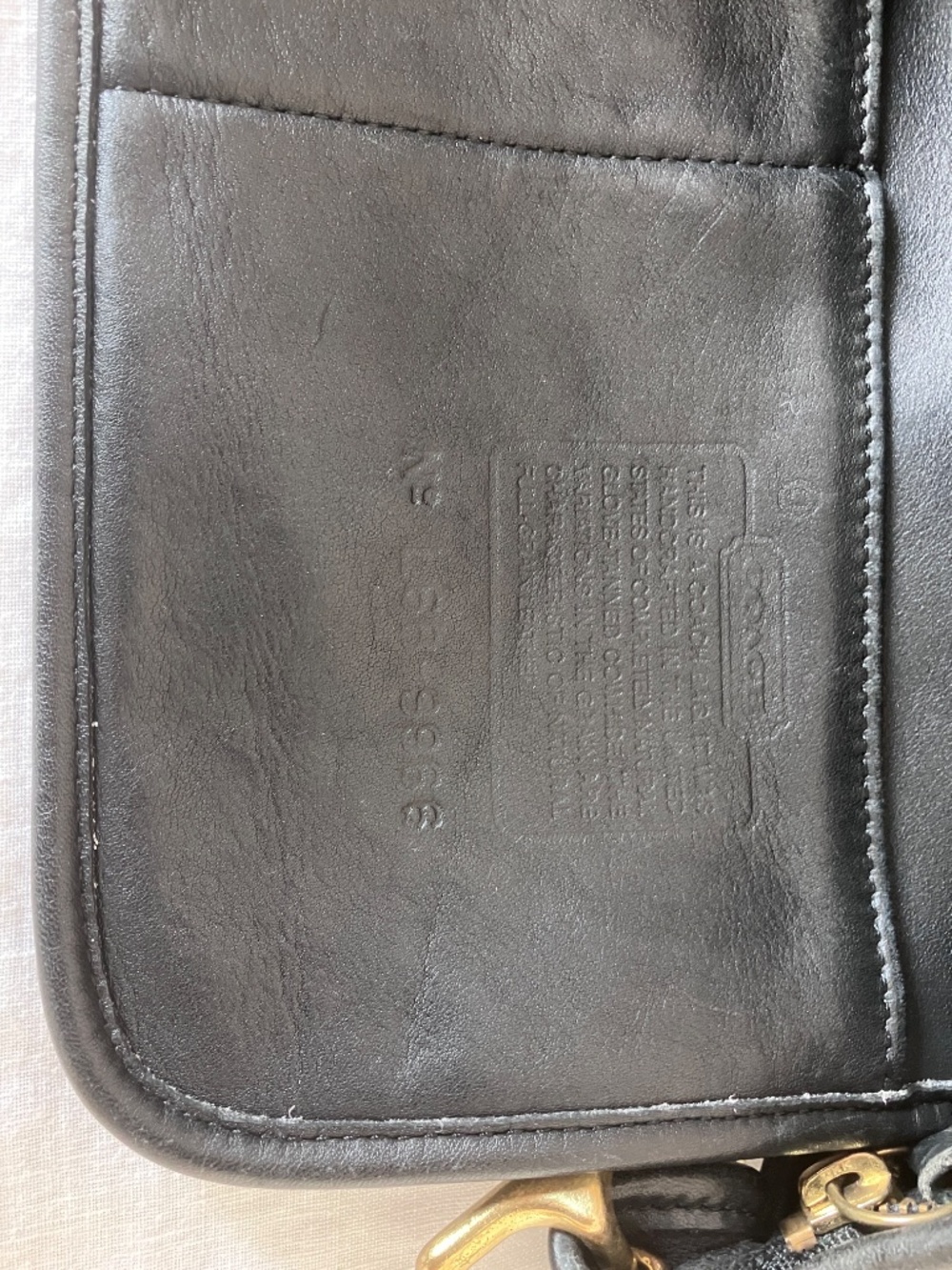 Vintage Coach 9966 Legacy Zip Black Leather Shoulder Crossbody Bag - Picture 5 of 5
